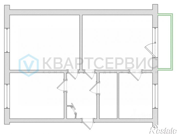 3-комн квартира ул Комсомольская, 1,  д. 1
