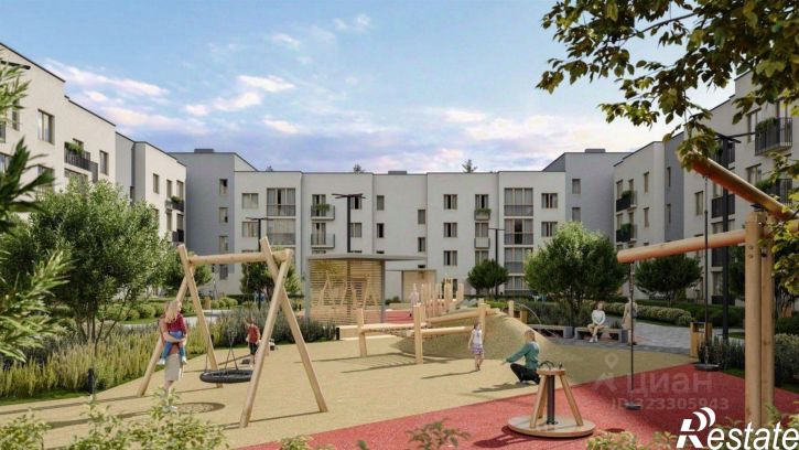 3-комн квартира в новом доме село Пушкино, улица Гончаровой, 1
