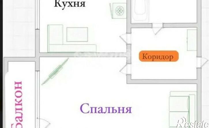 1-комн квартира Омск, 4-я Транспортная улица, 40
