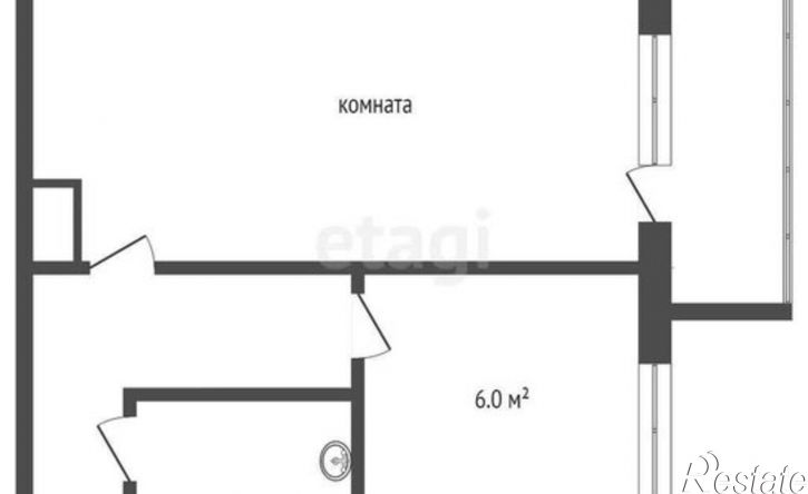1-комн квартира Омск, улица Орджоникидзе, 88