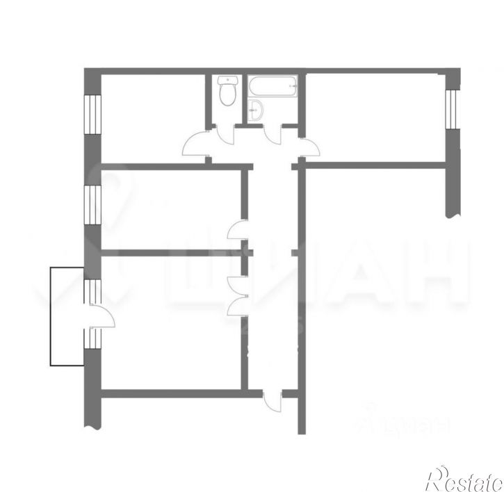 3-комн квартира Омск, улица Транссибирская, 3