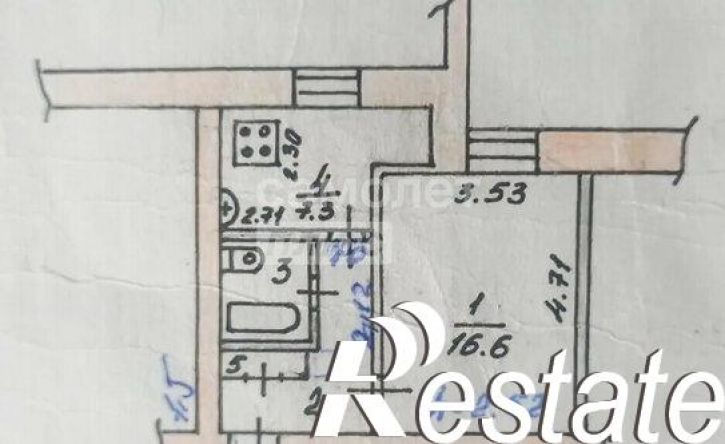 1-комн квартира улица Химиков, 6 к3,  д. 6 к3