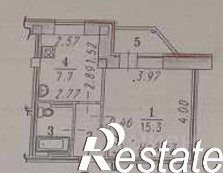 1-комн квартира улица Завертяева, 15,  д. 15