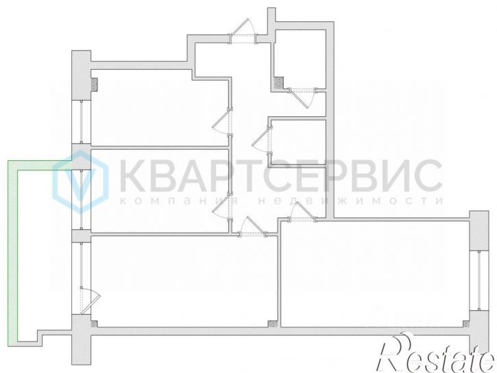 3-комн квартира улица 22 Апреля, 43,  д. 43