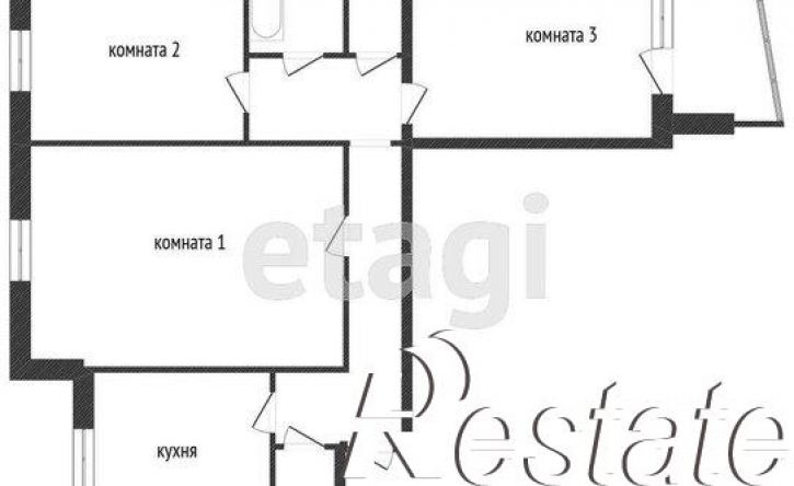 3-комн квартира 4-я Транспортная улица, 34,  д. 34