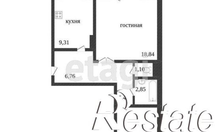 2-комн квартира улица 12 Декабря, 1,  д. 1